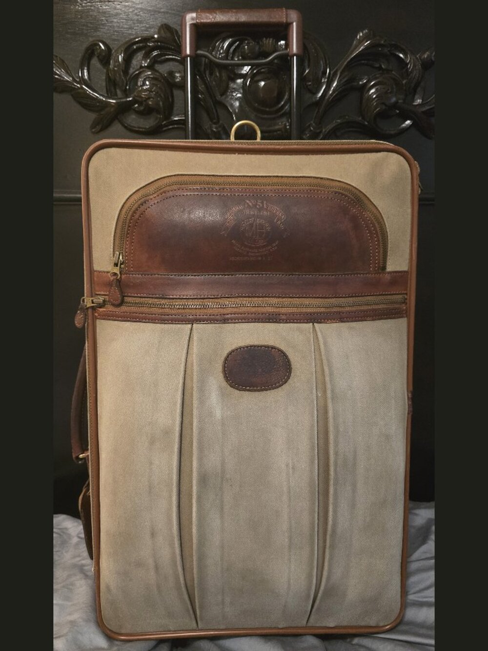Ghurka: Vintage Marley Hodgson Era, No. 51 "Traveler 1" Rolling Suitcase